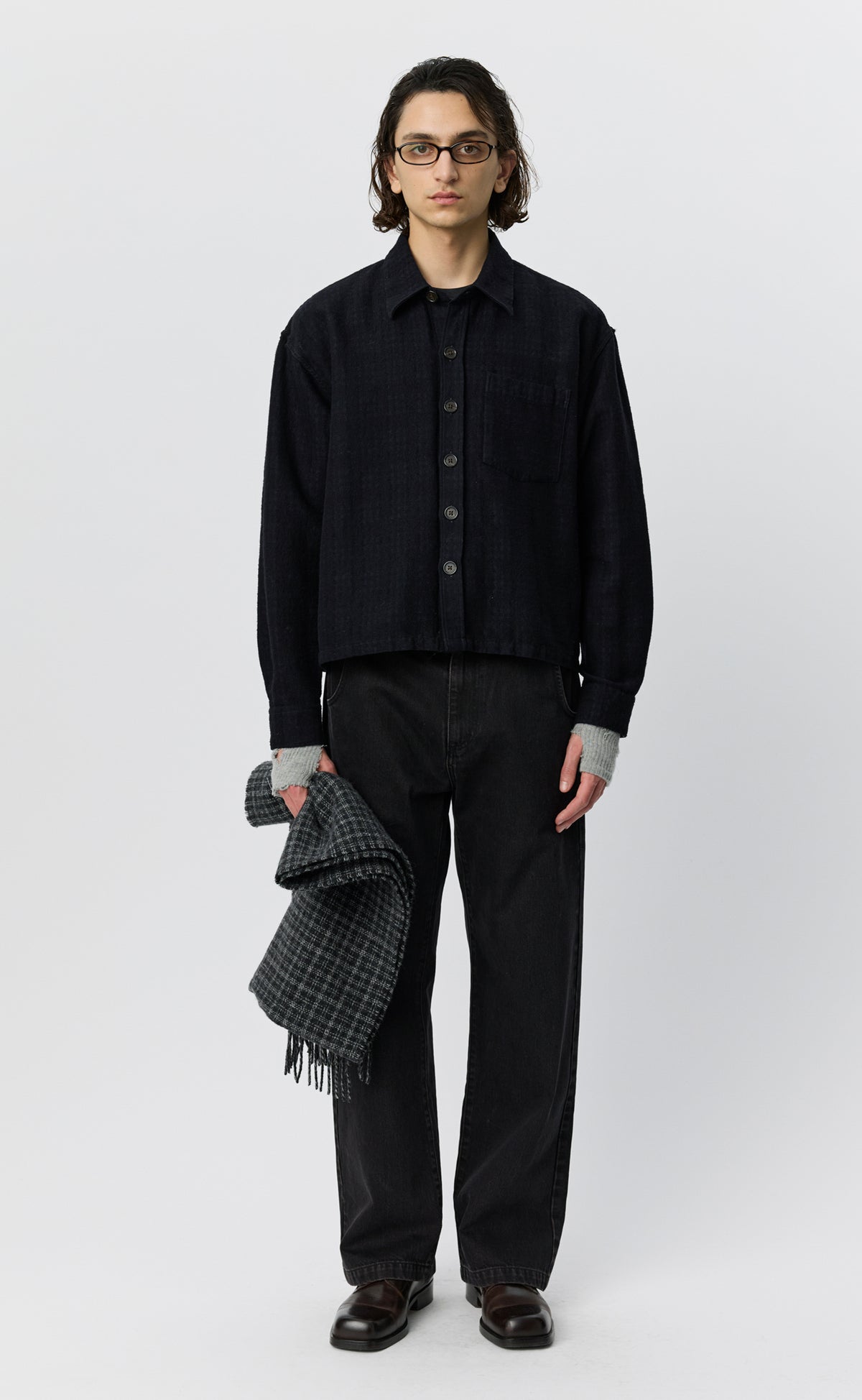 MFPEN Priority Shirt | Boiled Black Check LEO BOUTIQUE