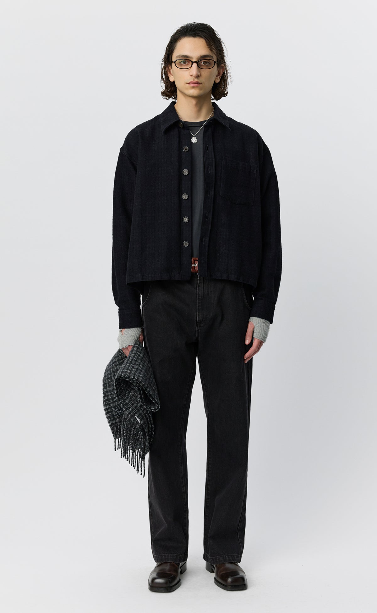 MFPEN Priority Shirt | Boiled Black Check LEO BOUTIQUE