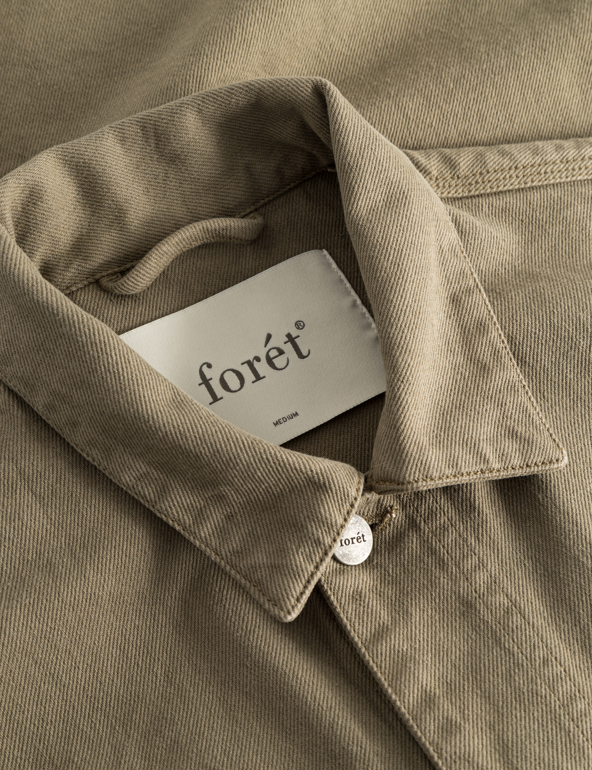 LEO BOUTIQUE Rowan Workwear Overshirt | Dusty olive Forét