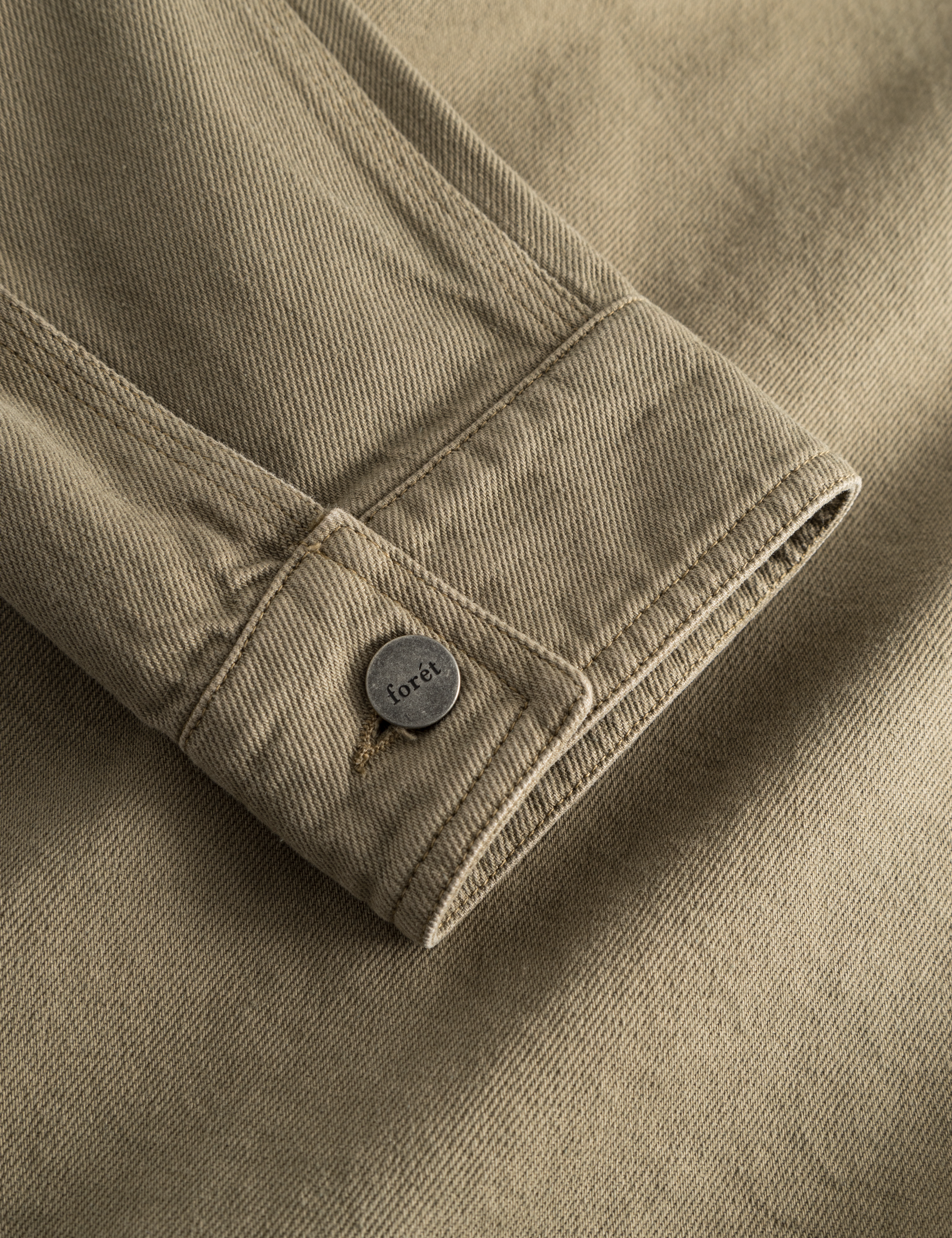 LEO BOUTIQUE Rowan Workwear Overshirt | Dusty olive Forét