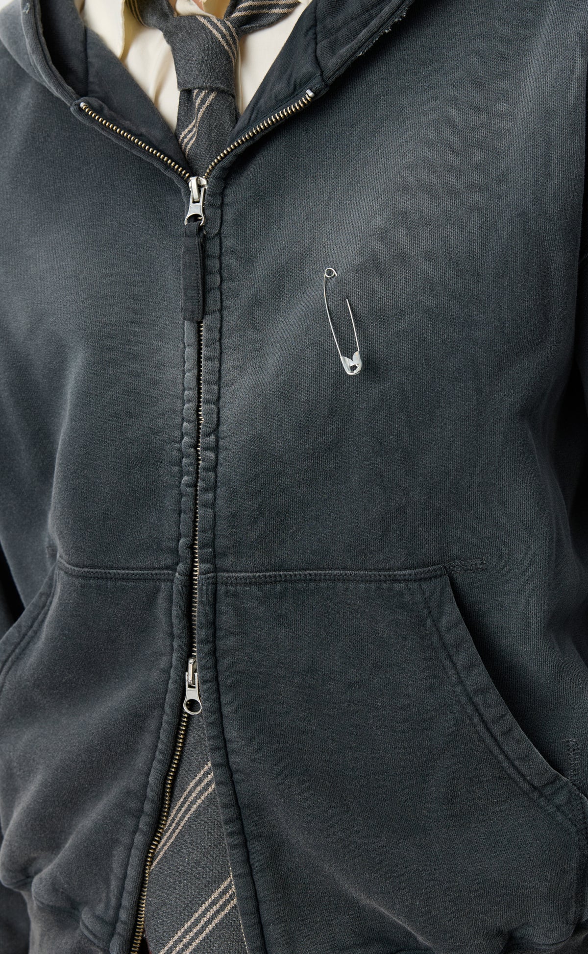 MFPEN Rehearsal Zip Hoodie | Faded Black LEO BOUTIQUE