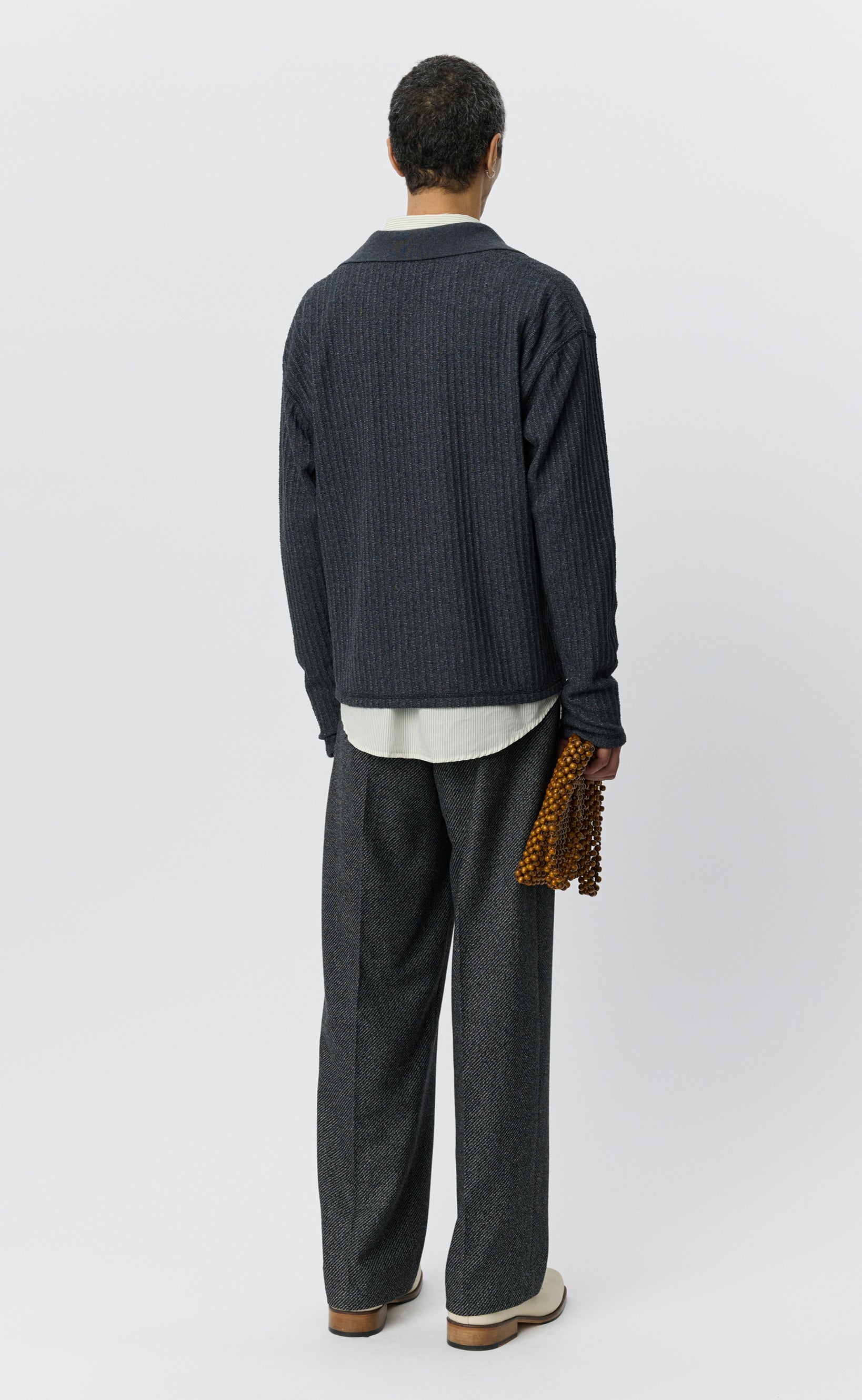 MFPEN Rolodex Polo | Grey Boucle Rib LEO BOUTIQUE