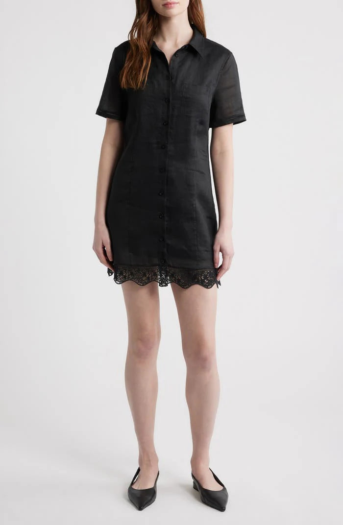 The Embroidered Seaside Dress | Black