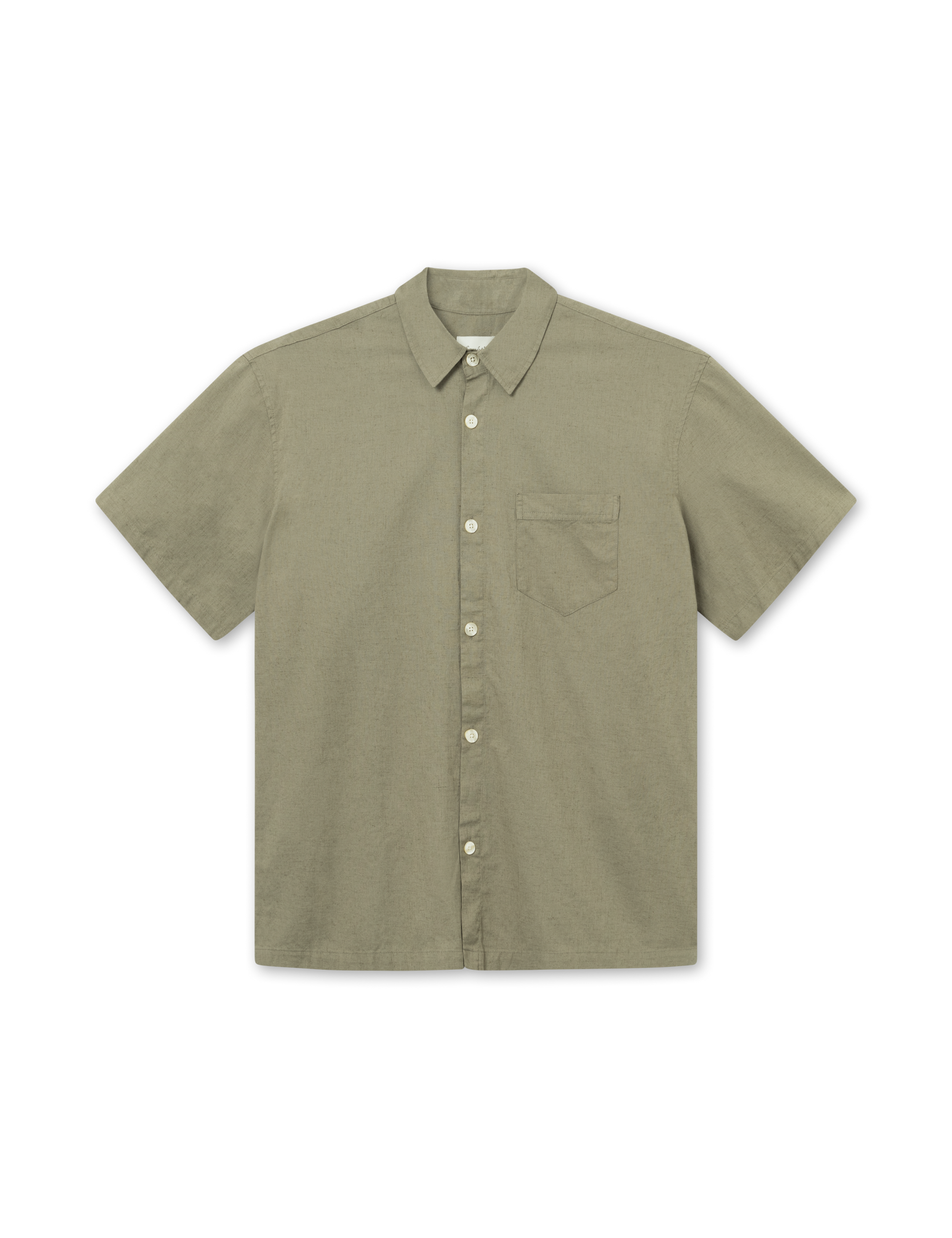 FORET Serene Linen SS Shirt Dusty Olive LEO BOUTIQUE