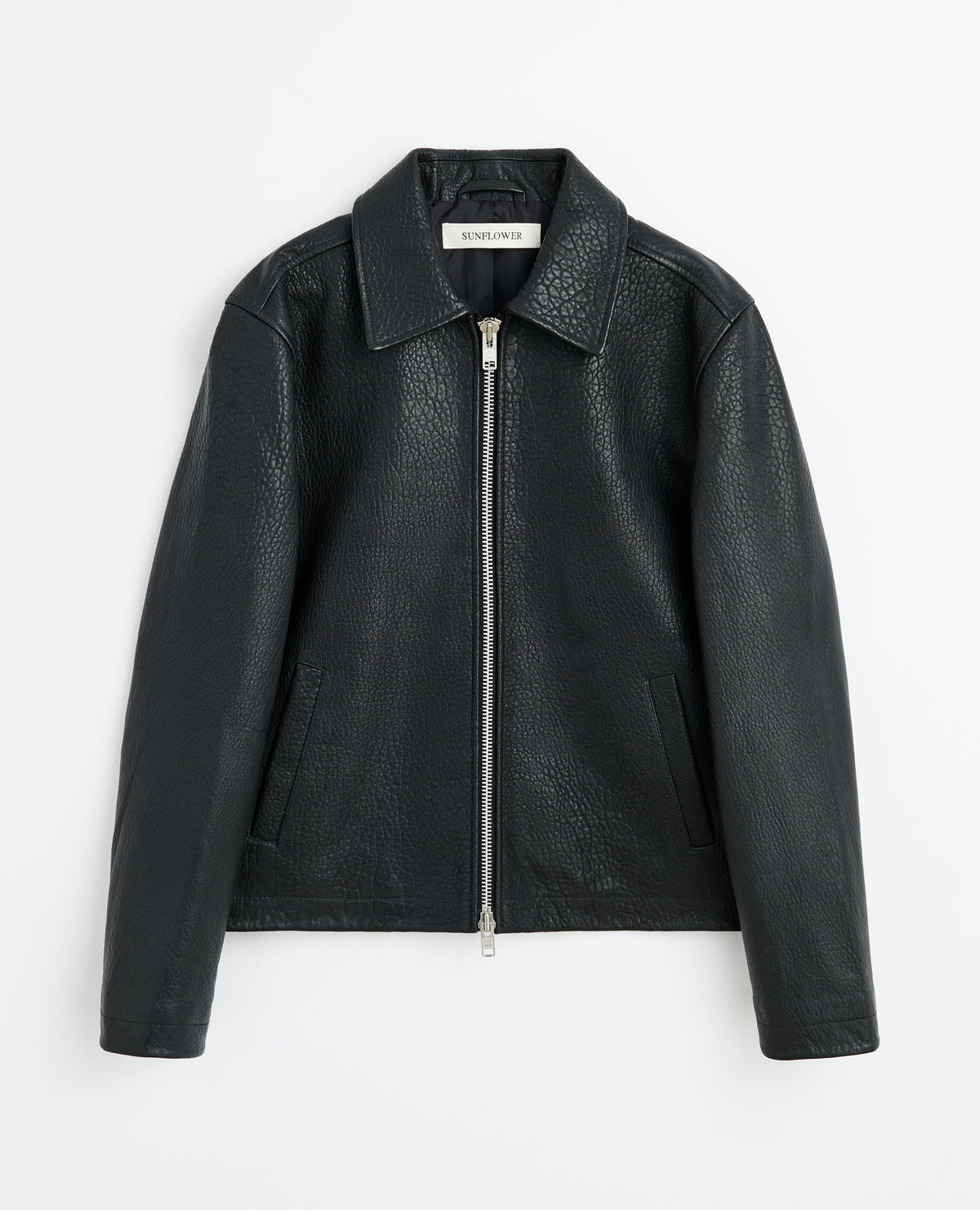 SUNFLOWER Short Leather Jacket I Black LEO BOUTIQUE