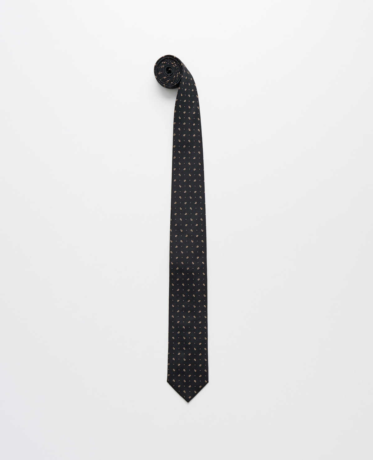 SUNFLOWER Silk Tie I Black LEO BOUTIQUE