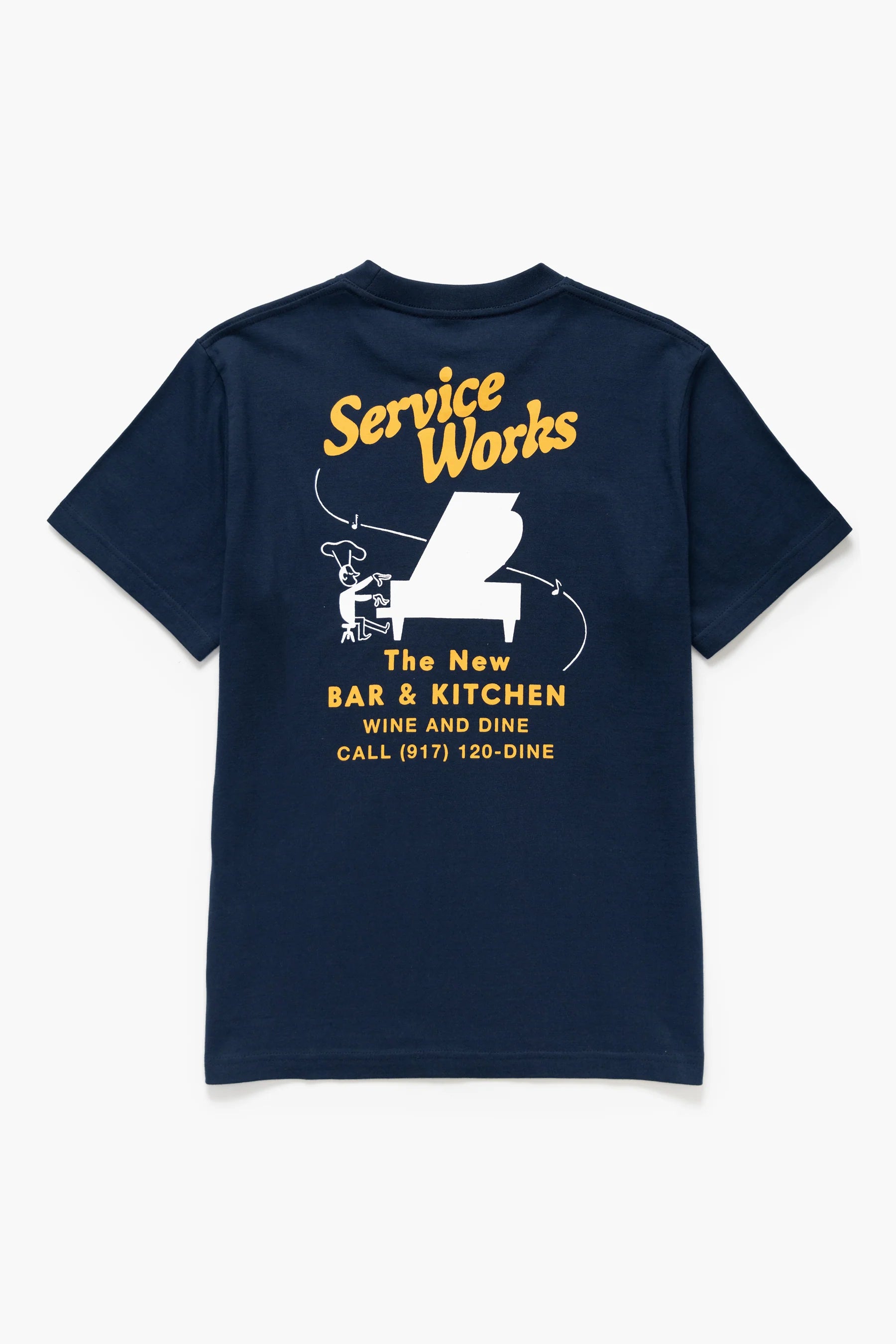 SERVICE WORKS Bar + Kitchen Tee | Navy LEO BOUTIQUE