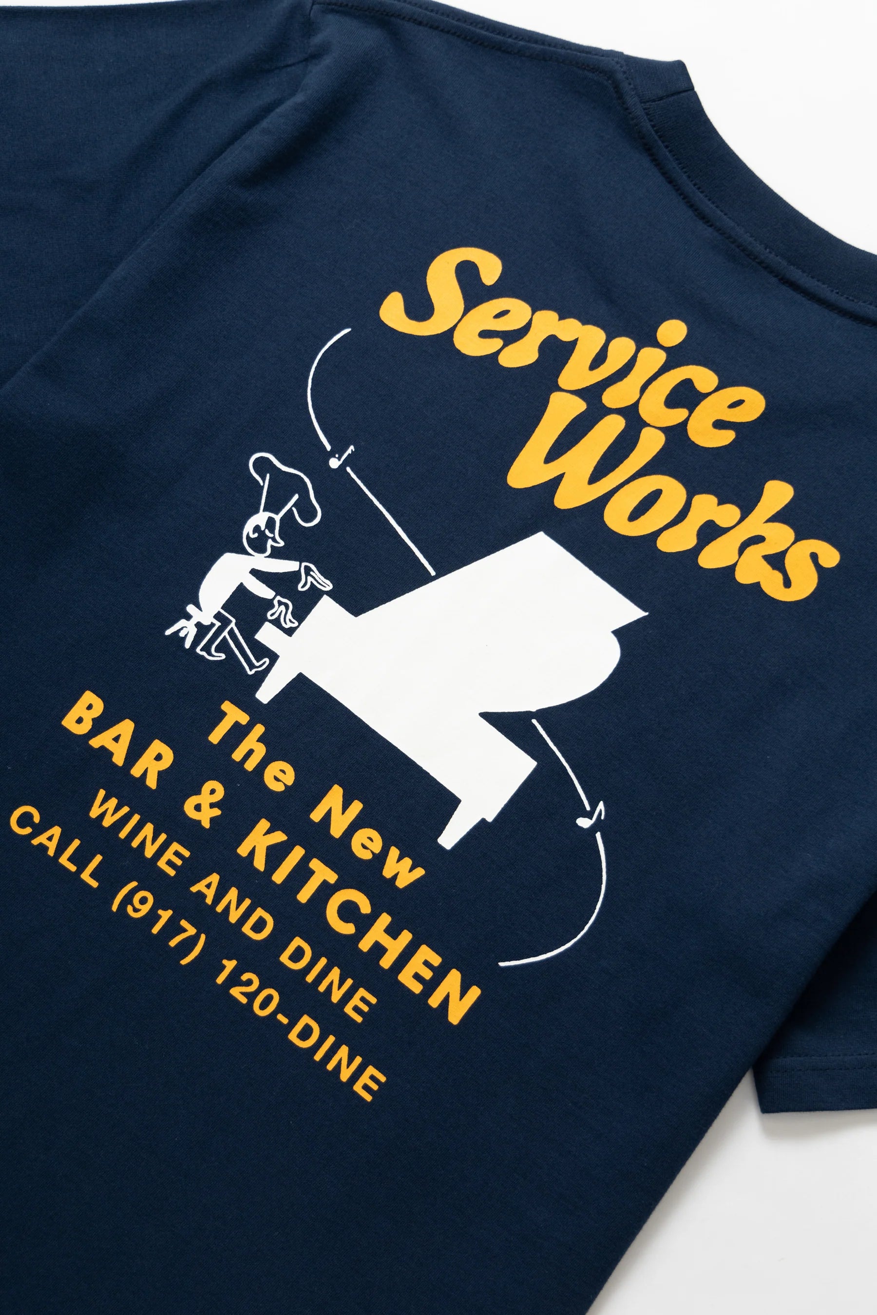 SERVICE WORKS Bar + Kitchen Tee | Navy LEO BOUTIQUE