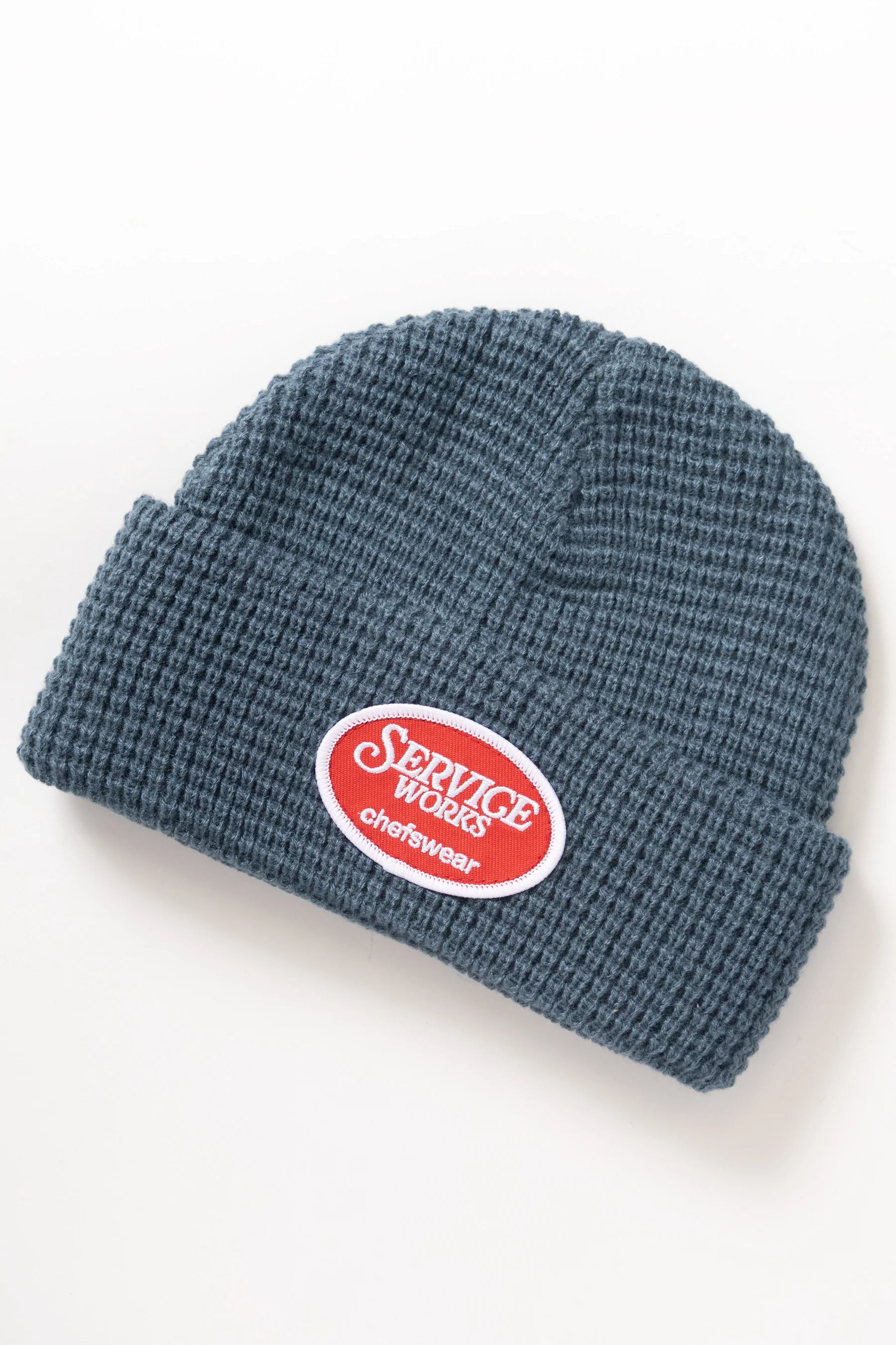 SERVICE WORKS Waffle Patch Beanie | Teal LEO BOUTIQUE