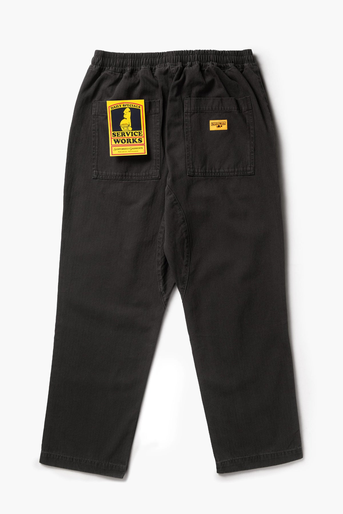 SERVICE WORKS Pigment HBT Chef Pants | Black LEO BOUTIQUE