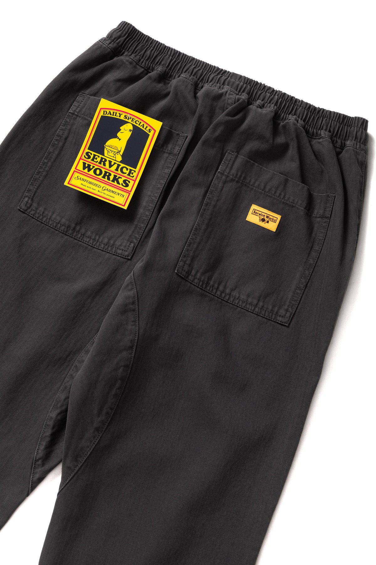 SERVICE WORKS Pigment HBT Chef Pants | Black LEO BOUTIQUE