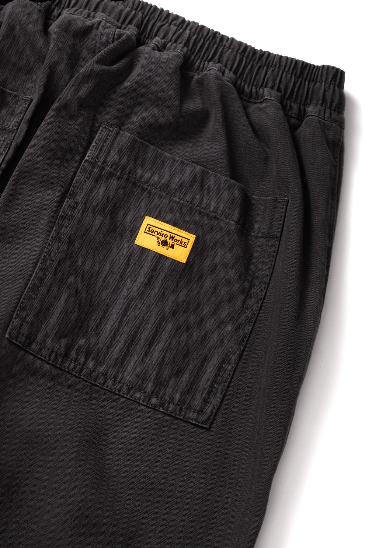 SERVICE WORKS Pigment HBT Chef Pants | Black LEO BOUTIQUE