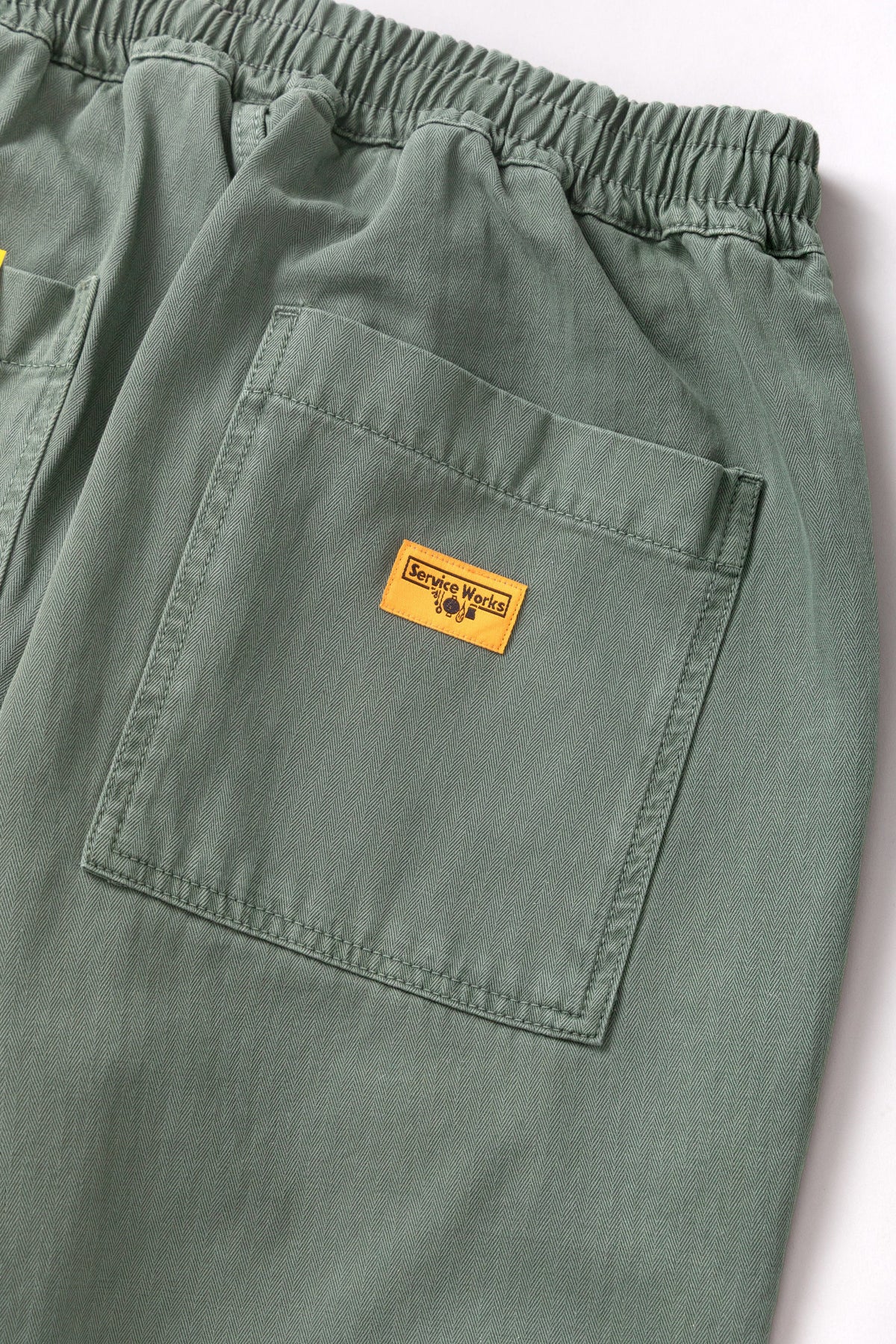 SERVICE WORKS Pigment HBT Chef Pants | Olive LEO BOUTIQUE