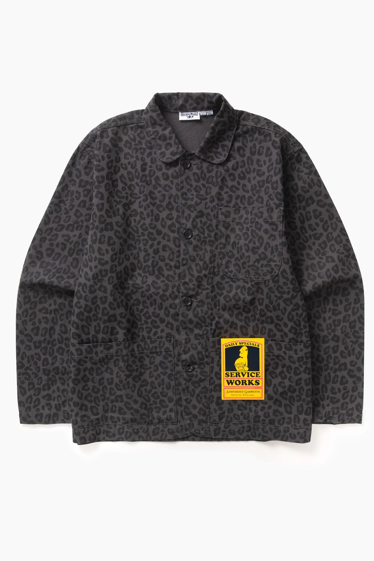 SERVICE WORKS Patterned Easy Chef Shirt | Black Leopard LEO BOUTIQUE