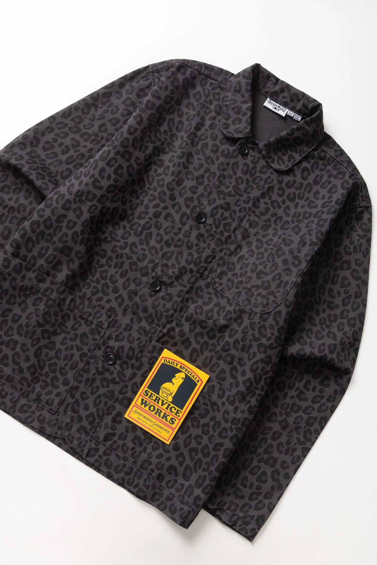 SERVICE WORKS Patterned Easy Chef Shirt | Black Leopard LEO BOUTIQUE