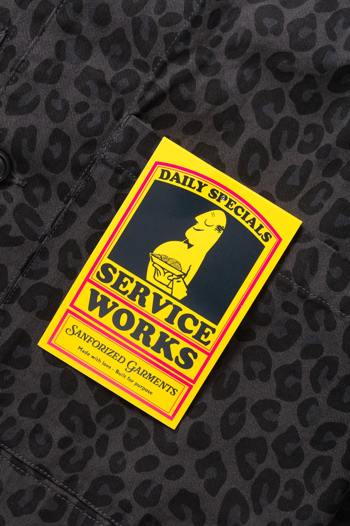 SERVICE WORKS Patterned Easy Chef Shirt | Black Leopard LEO BOUTIQUE