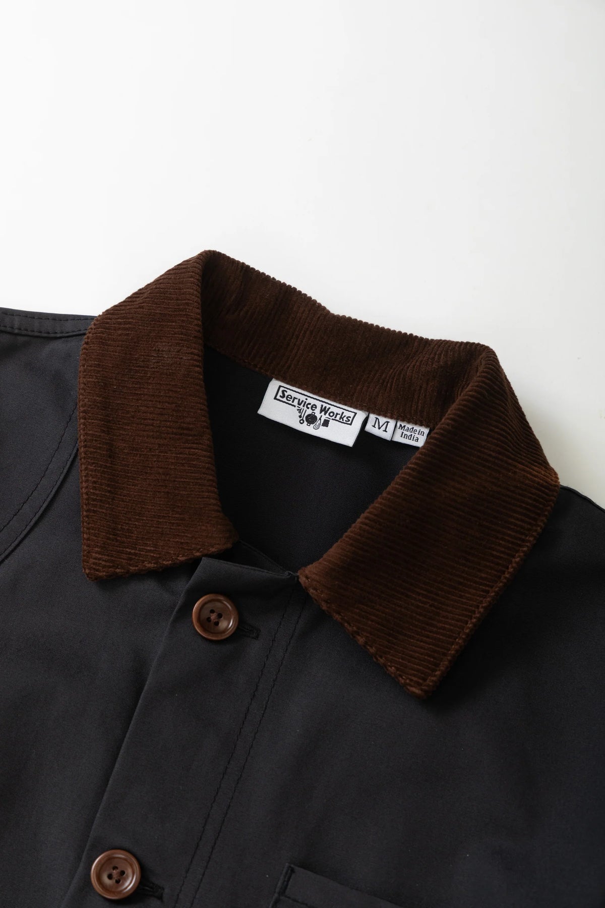 SERVICE WORKS Waxed Barn Coat | Black LEO BOUTIQUE