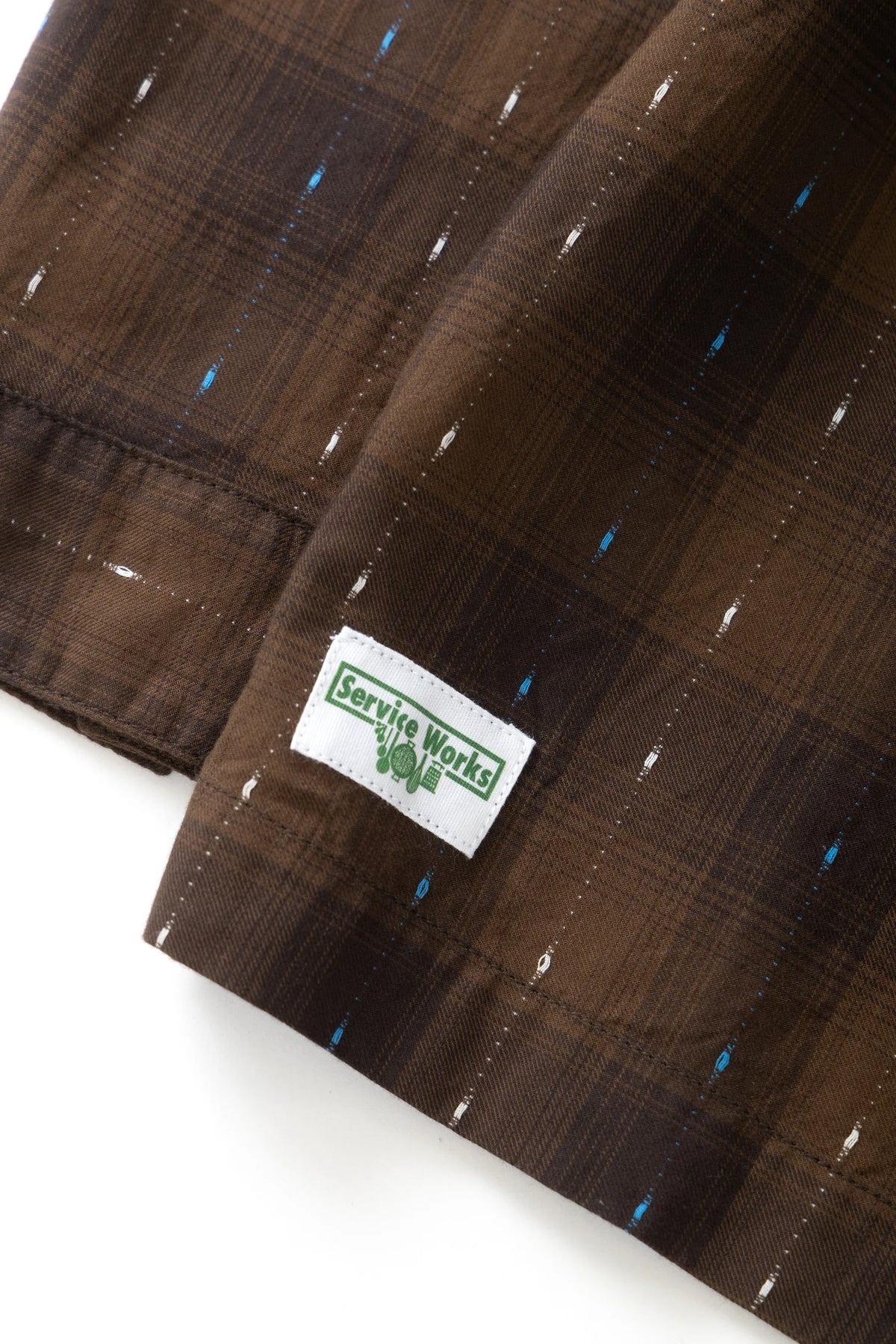 SERVICE WORKS Drag Stitch Resort Shirt | Brown LEO BOUTIQUE