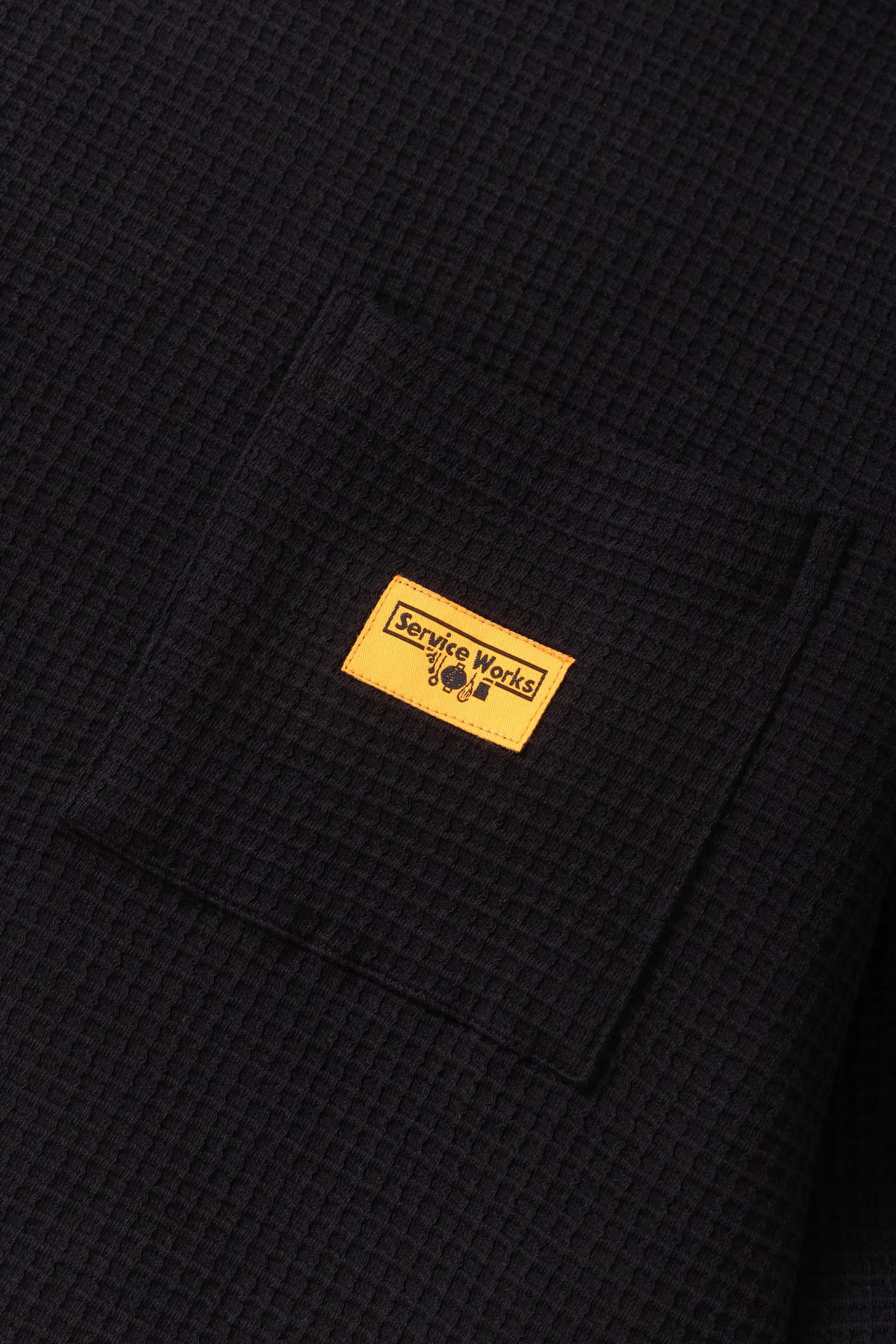 SERVICE WORKS Waffle Contrast Thermal LS Tee | Black/White LEO BOUTIQUE
