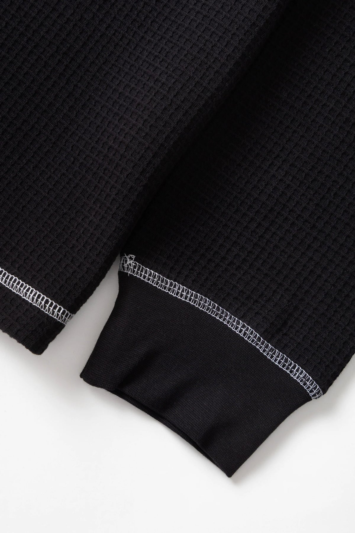 SERVICE WORKS Waffle Contrast Thermal LS Tee | Black/White LEO BOUTIQUE