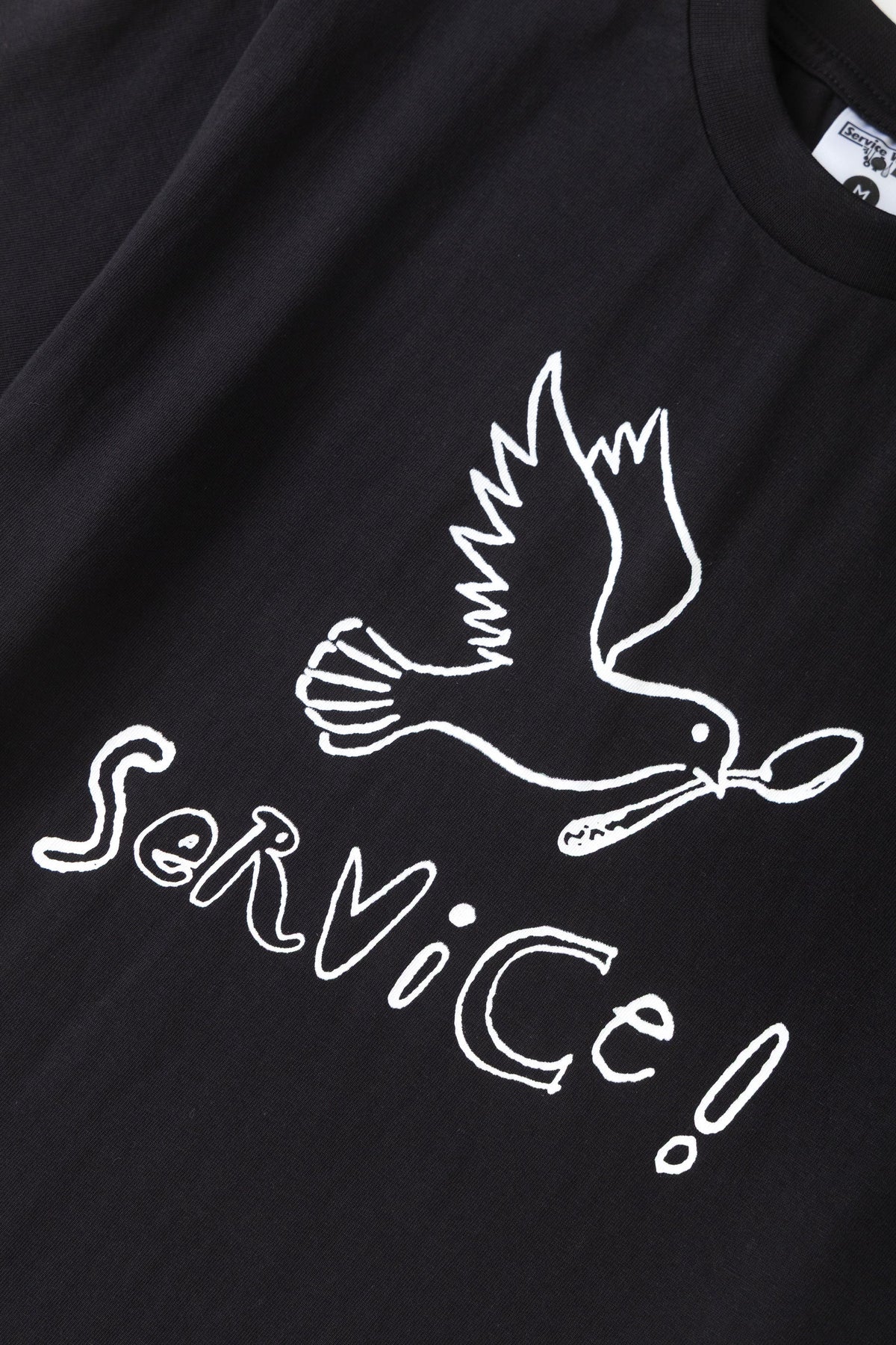 SERVICE WORKS Dove Tee | Black LEO BOUTIQUE