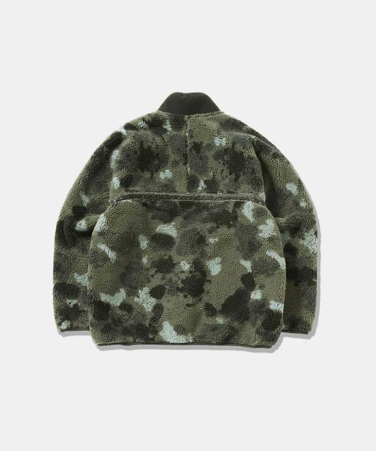 GRAMICCI X AND WANDER JQ Tape Fleece Jacket | Camo LEO BOUTIQUE