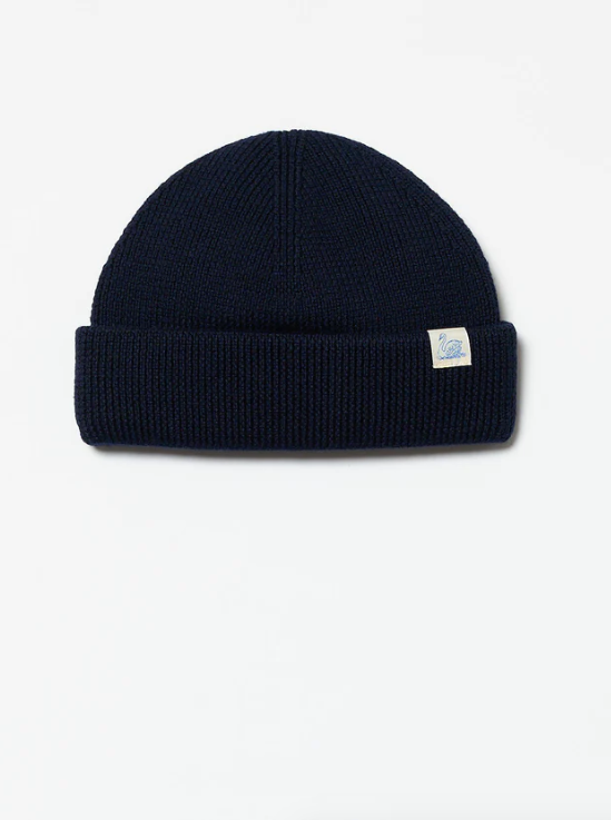 MERZ B.SCHWANEN Ribbed Watch Cap | Dark Navy LEO BOUTIQUE