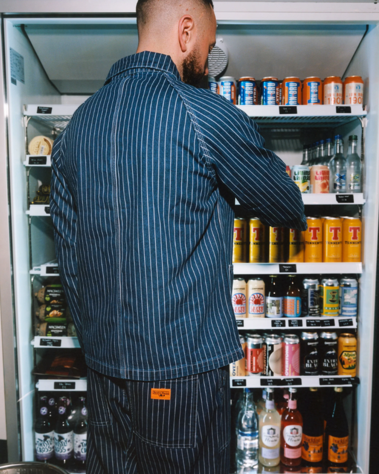 Pinstripe Denim Coverall 2.0 | Indigo