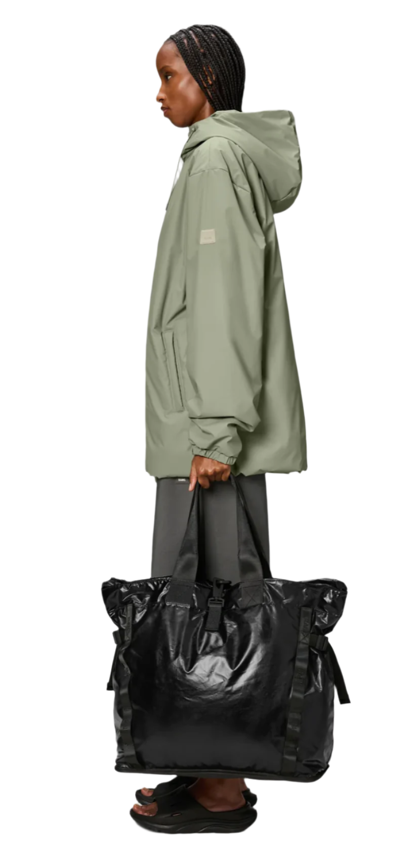 RAINS Sibu Shopper Bag | Black LEO BOUTIQUE