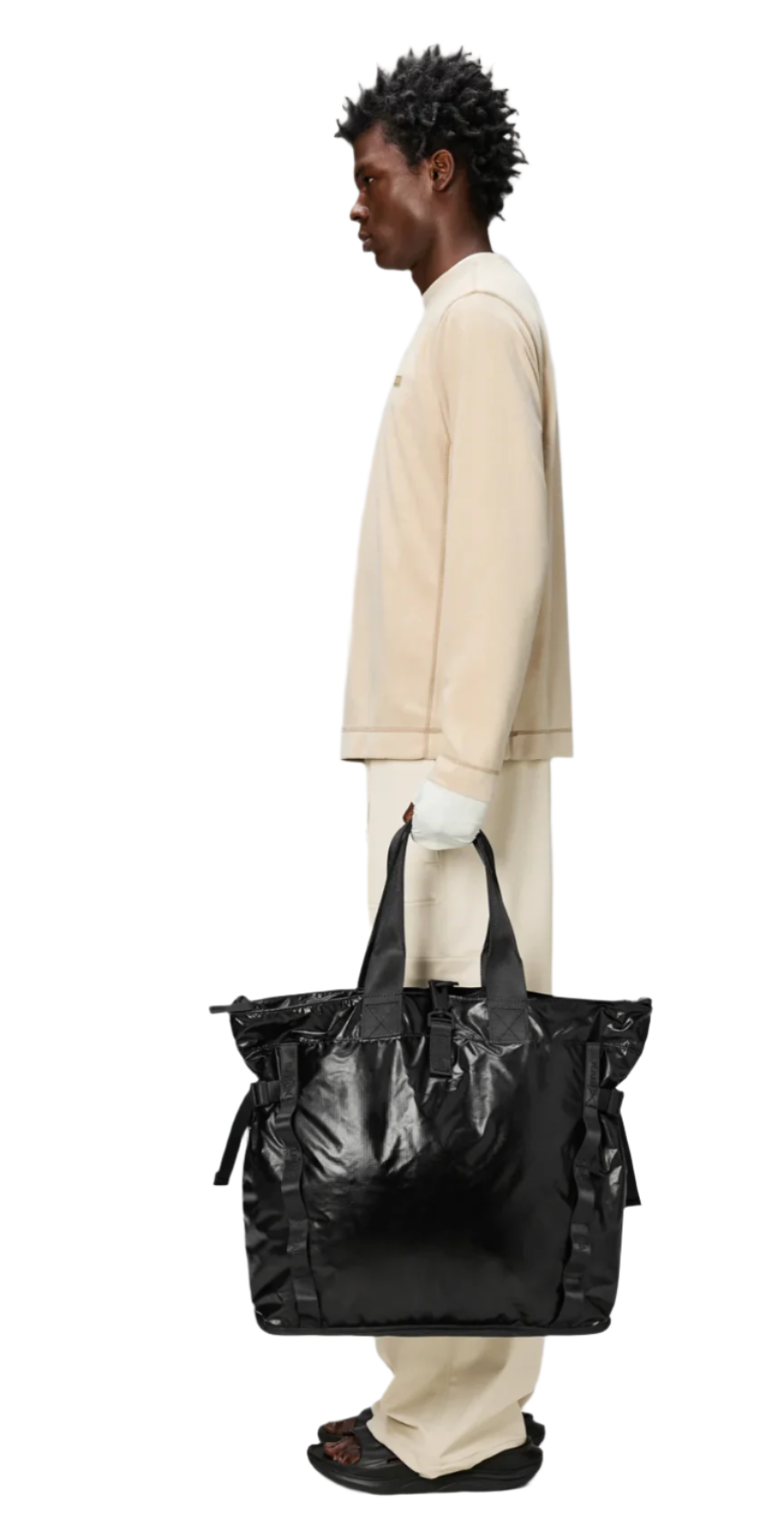 RAINS Sibu Shopper Bag | Black LEO BOUTIQUE
