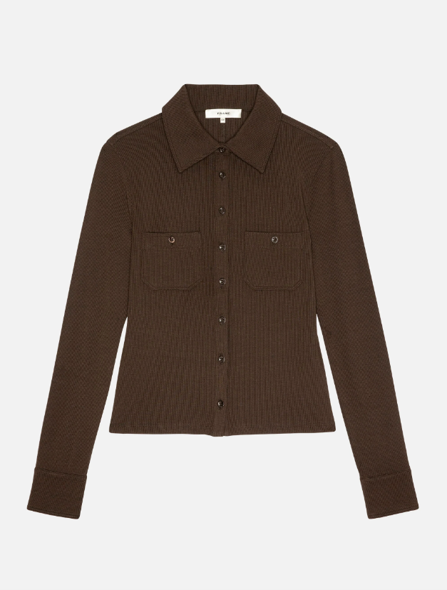 The Rib Pocket Polo | Chestnut