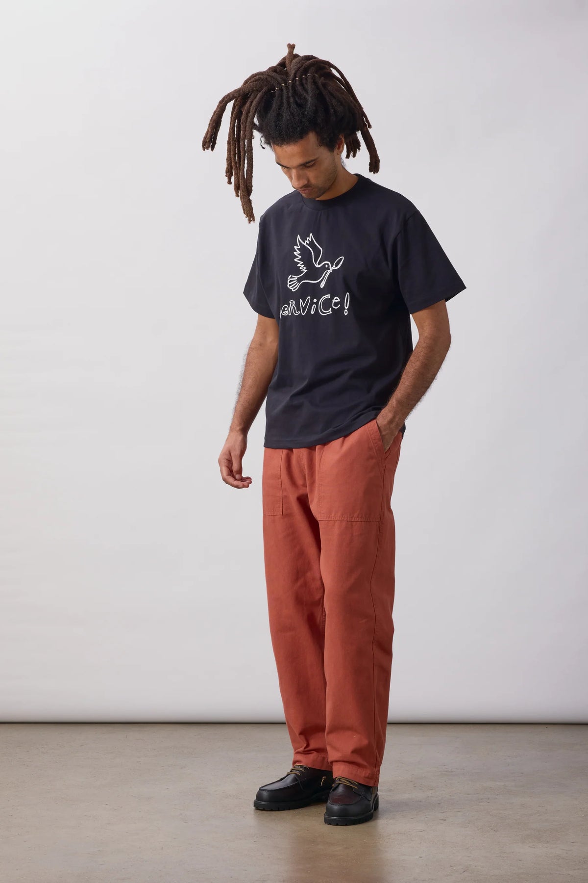 SERVICE WORKS Dove Tee | Black LEO BOUTIQUE