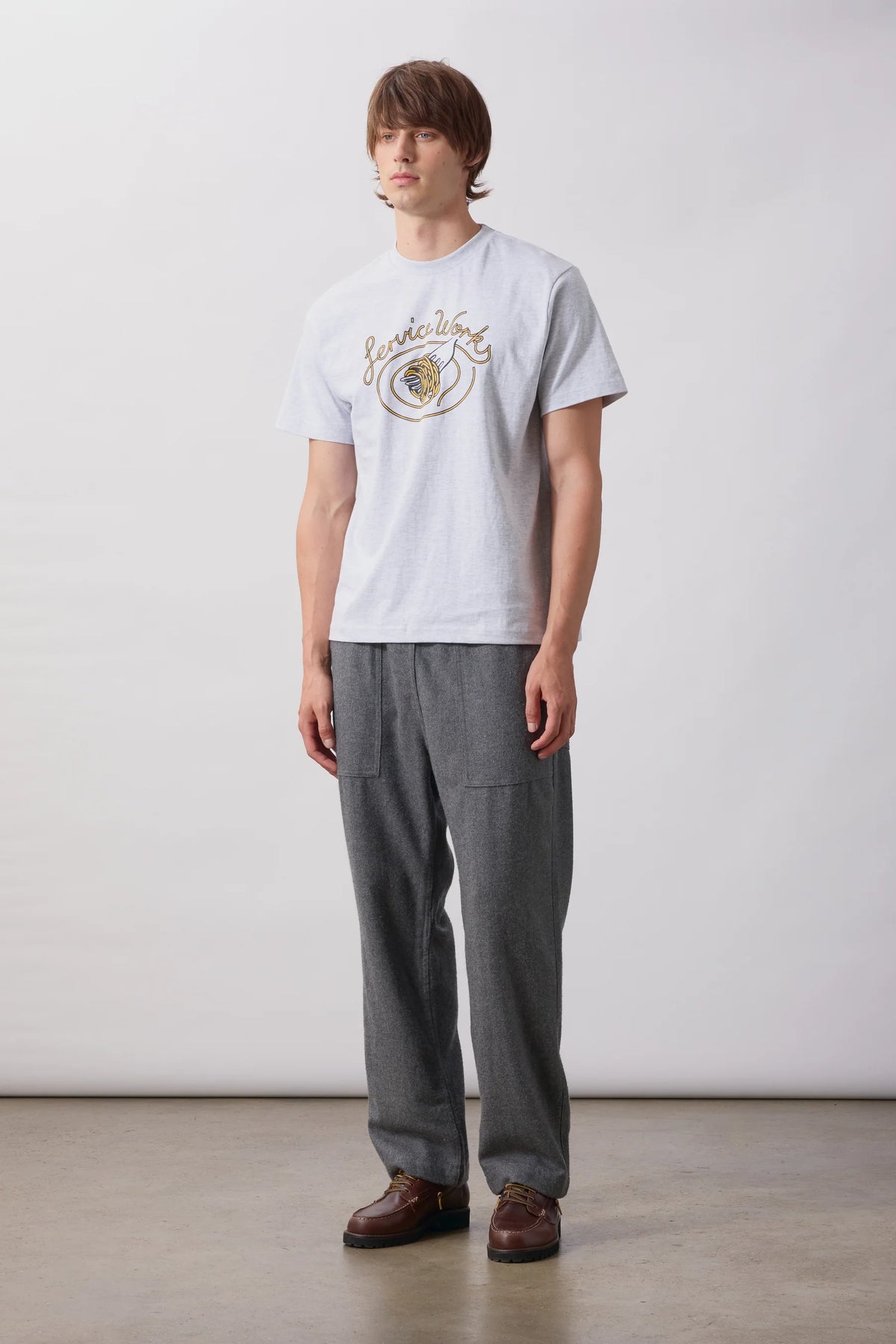 SERVICE WORKS Spaghetti Tee | Ash LEO BOUTIQUE