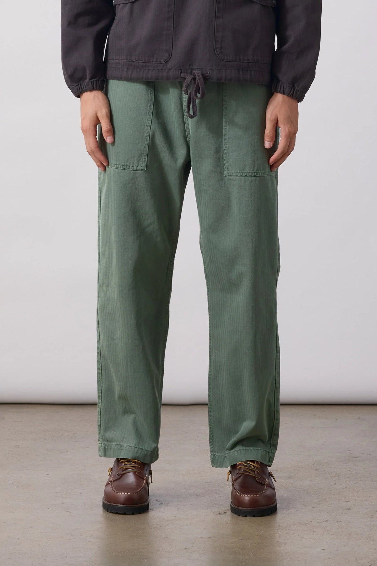 SERVICE WORKS Pigment HBT Chef Pants | Olive LEO BOUTIQUE