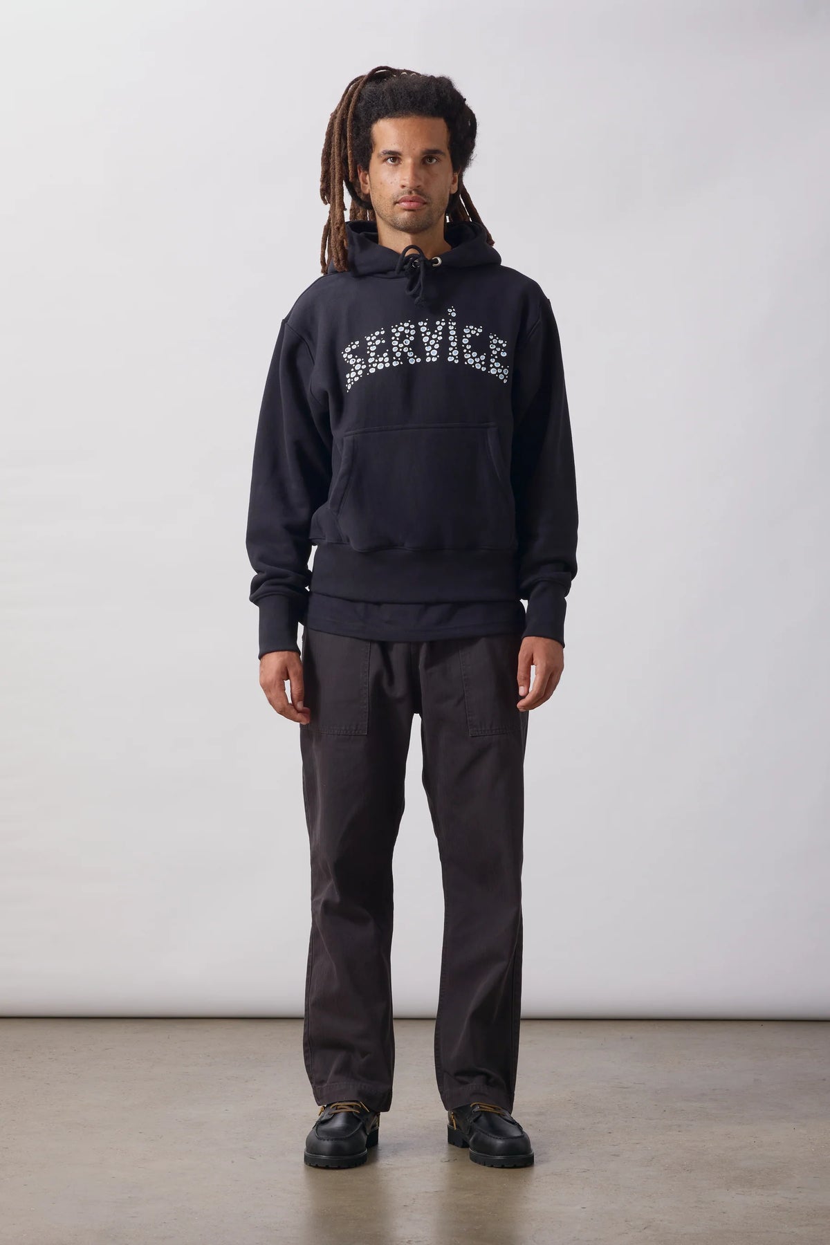 SERVICE WORKS Pigment HBT Chef Pants | Black LEO BOUTIQUE