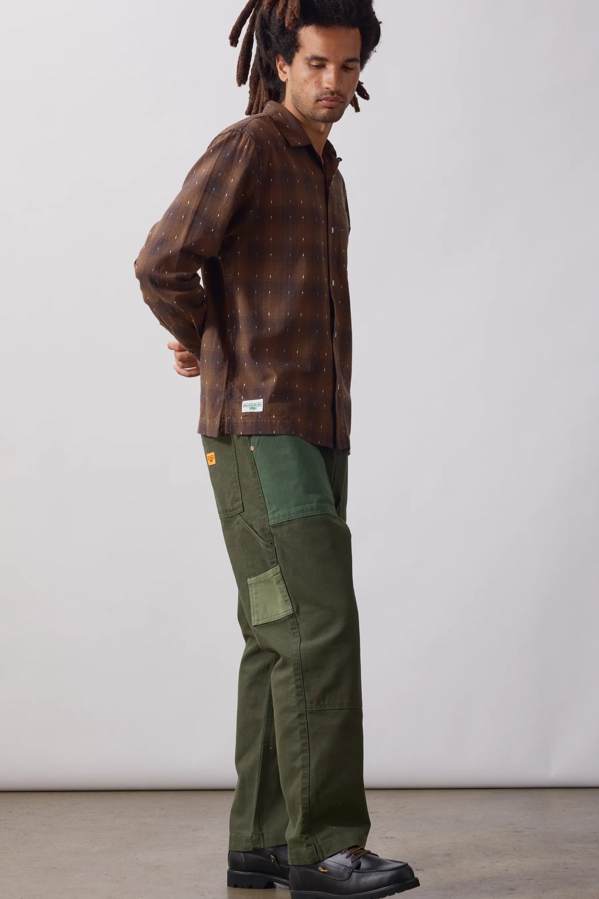 SERVICE WORKS Drag Stitch Resort Shirt | Brown LEO BOUTIQUE