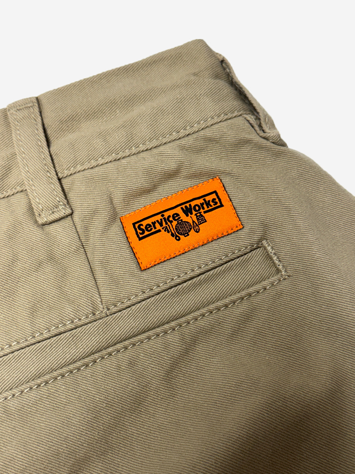 Service Works Part Timer Short | Drill Khaki LEO BOUTIQUE