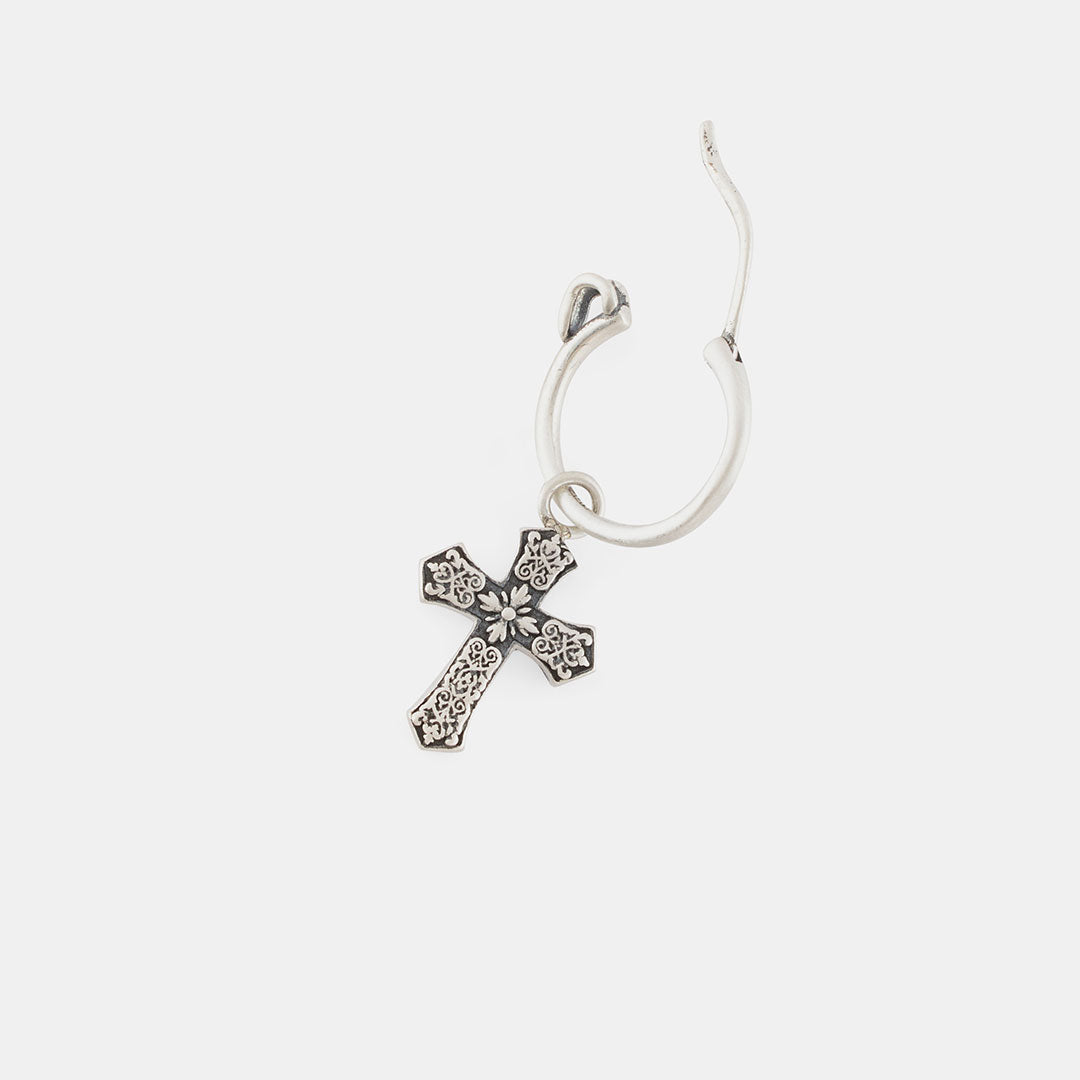 LEO BOUTIQUE Gothic Cross Earring | Silver SERGE DENIMES