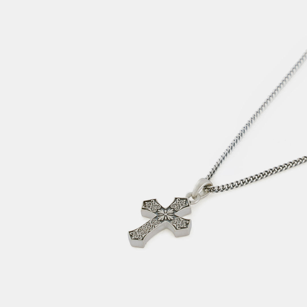 Gothic Cross Necklace | Silver