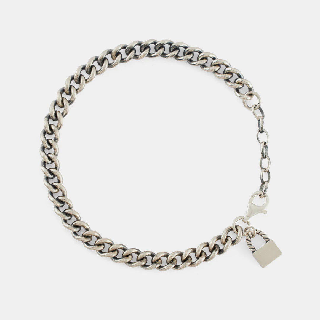 SERGE DENIMES Padlock Bracelet | Silver LEO BOUTIQUE