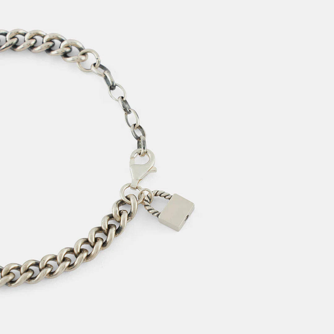 SERGE DENIMES Padlock Bracelet | Silver LEO BOUTIQUE