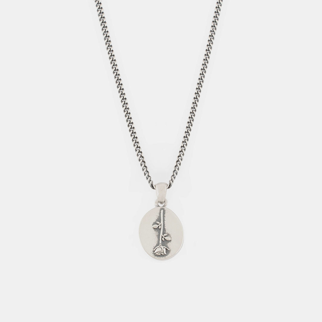 Rose Necklace | Silver