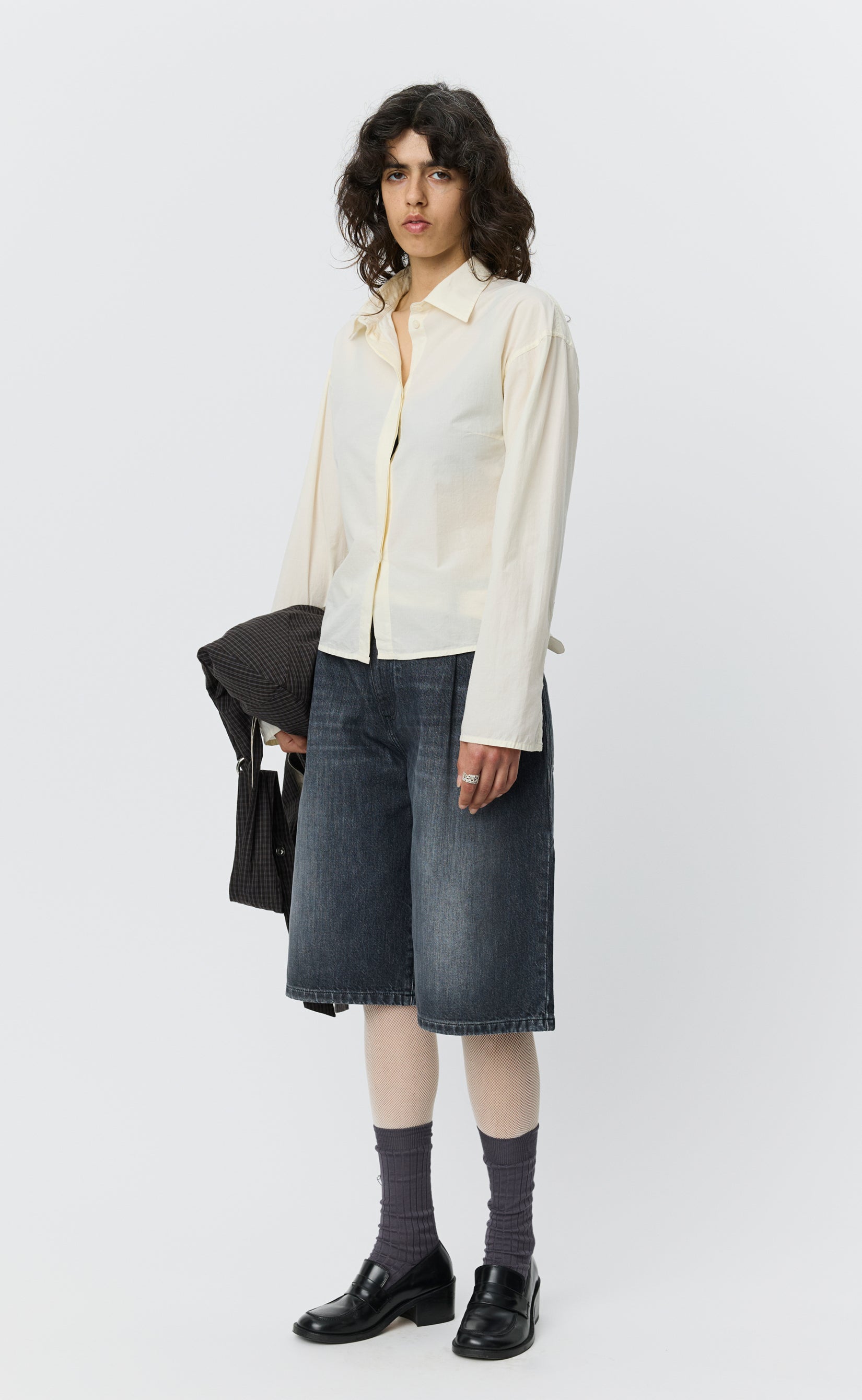 MFPEN Software Shirt | Off White Micro Check LEO BOUTIQUE