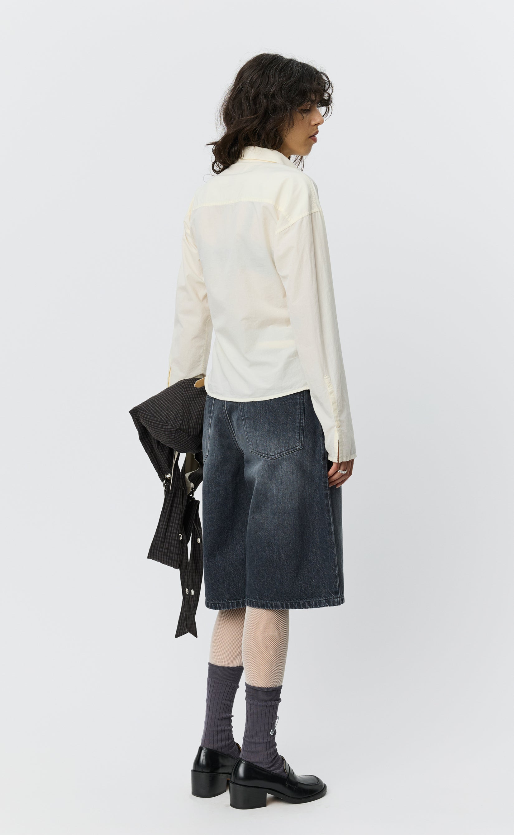 MFPEN Software Shirt | Off White Micro Check LEO BOUTIQUE