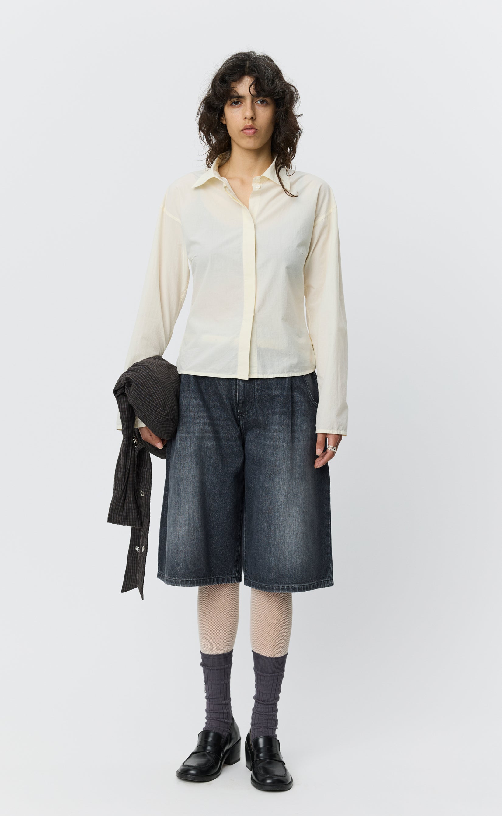 MFPEN Software Shirt | Off White Micro Check LEO BOUTIQUE