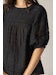 LEO BOUTIQUE Puff Sleeve Yoke Top | Black AMENTE