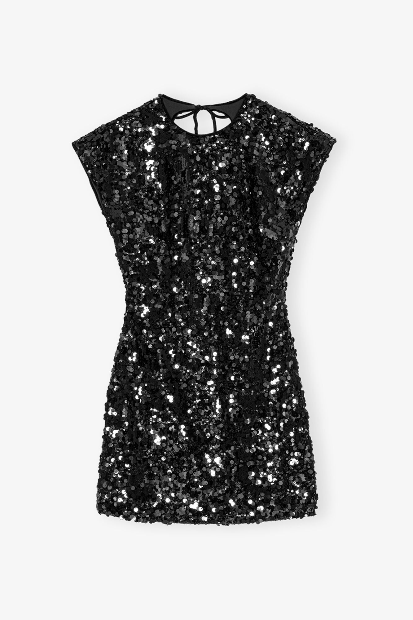 LEO BOUTIQUE Velvet Sequins Mini Dress Black GANNI