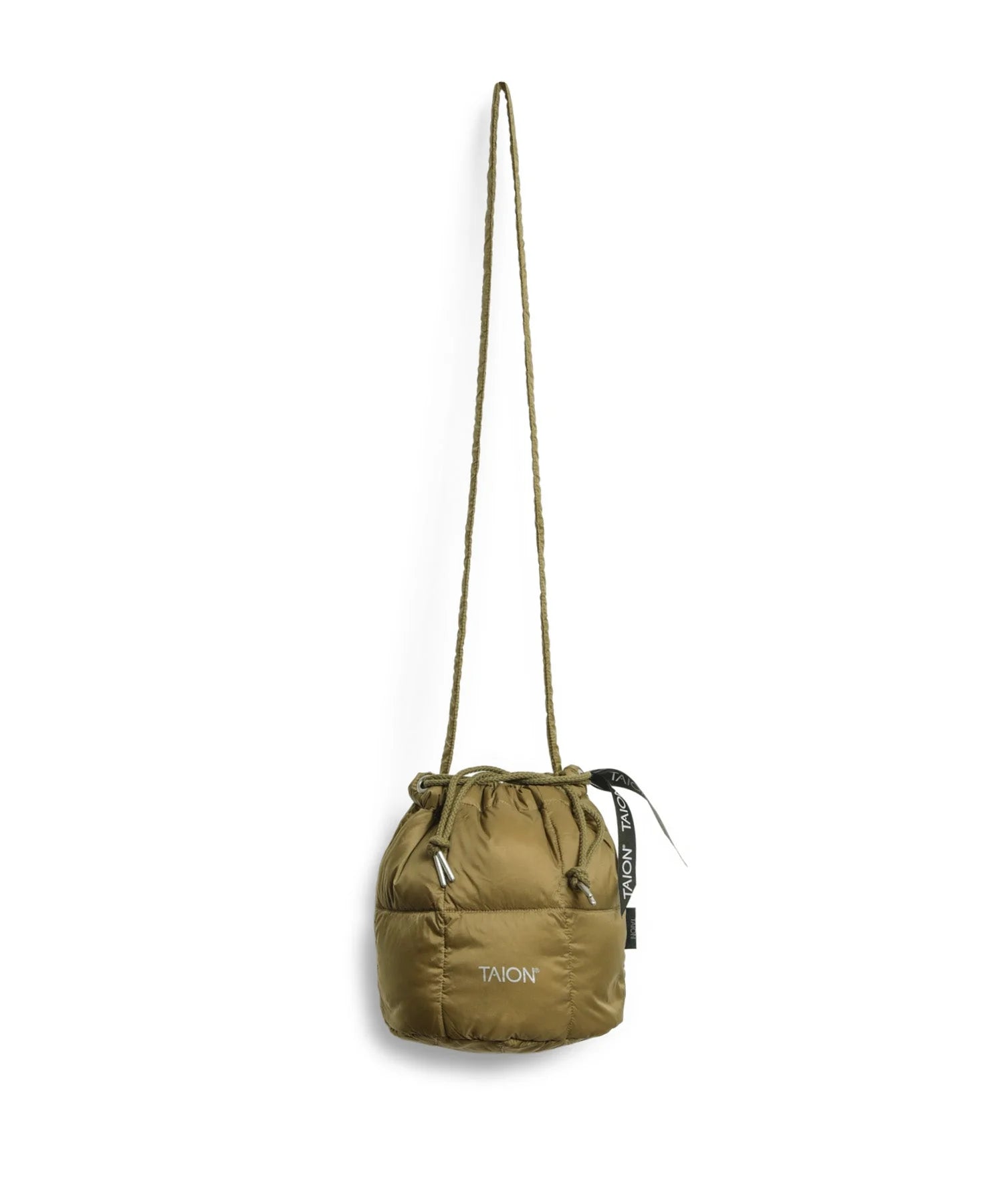 TAION Draw String Down Bag Small Beige LEO BOUTIQUE