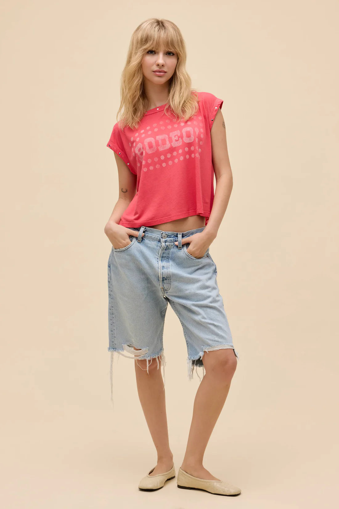 LEO BOUTIQUE Rodeo! Swing Muscle Tank | Deep Sea Coral DAYDREAMER