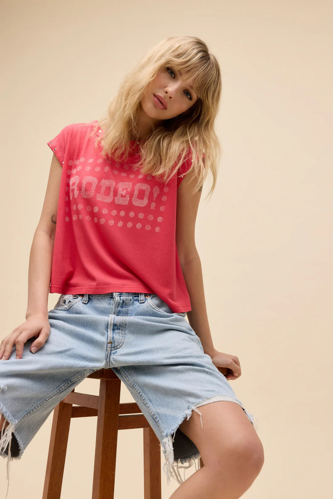 LEO BOUTIQUE Rodeo! Swing Muscle Tank | Deep Sea Coral DAYDREAMER